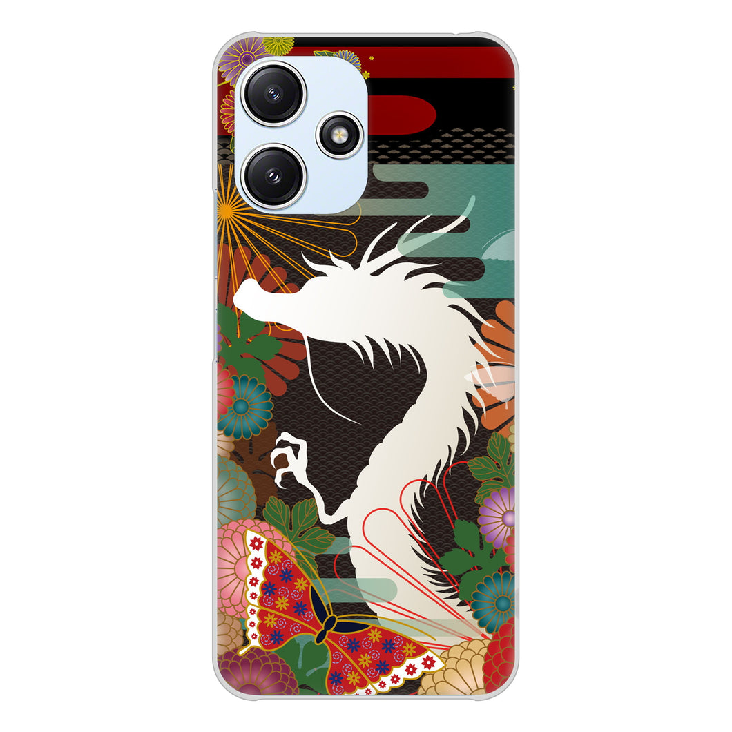 Redmi 12 5G XIG03 au 高画質仕上げ 背面印刷 ハードケース 【635 白龍】