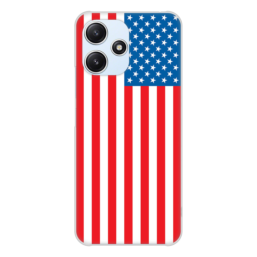 Redmi 12 5G XIG03 au 高画質仕上げ 背面印刷 ハードケース国旗