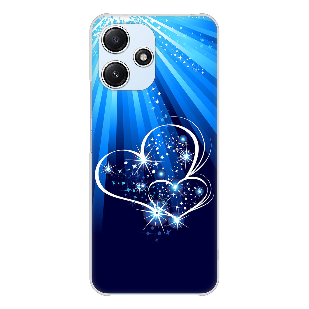 Redmi 12 5G XIG03 au 高画質仕上げ 背面印刷 ハードケースきらめきハート