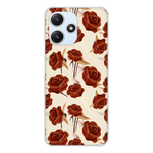 Redmi 12 5G XIG03 au 高画質仕上げ 背面印刷 ハードケース 【1157 クラシックローズ】