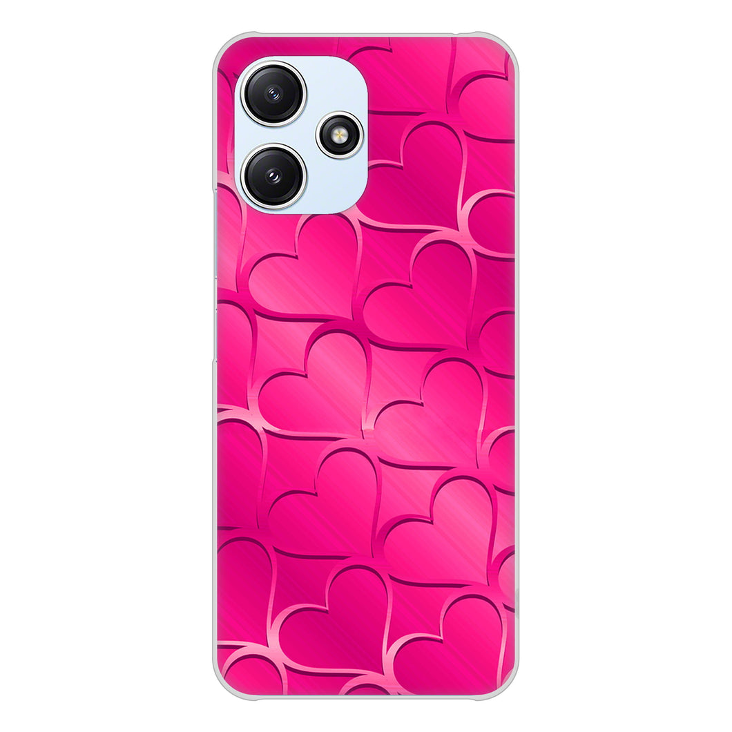 Redmi 12 5G XIG03 au 高画質仕上げ 背面印刷 ハードケースかくれハート