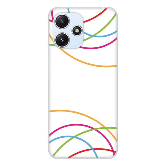 Redmi 12 5G XIG03 au 高画質仕上げ 背面印刷 ハードケース 【IB912 重なり合う曲線】