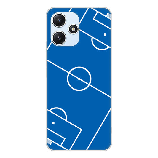 Redmi 12 5G XIG03 au 高画質仕上げ 背面印刷 ハードケース 【IB922 SOCCER_ピッチ】