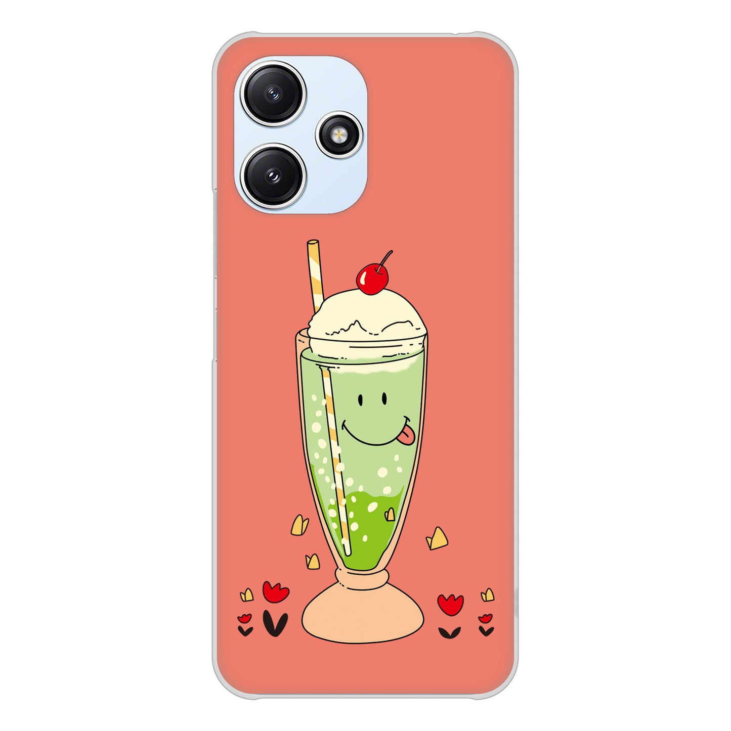 Redmi 12 5G XIG03 au 高画質仕上げ 背面印刷 ハードケーススイーツイラスト