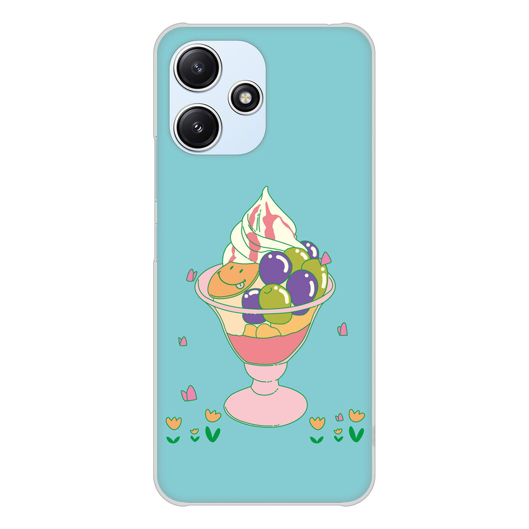 Redmi 12 5G XIG03 au 高画質仕上げ 背面印刷 ハードケーススイーツイラスト
