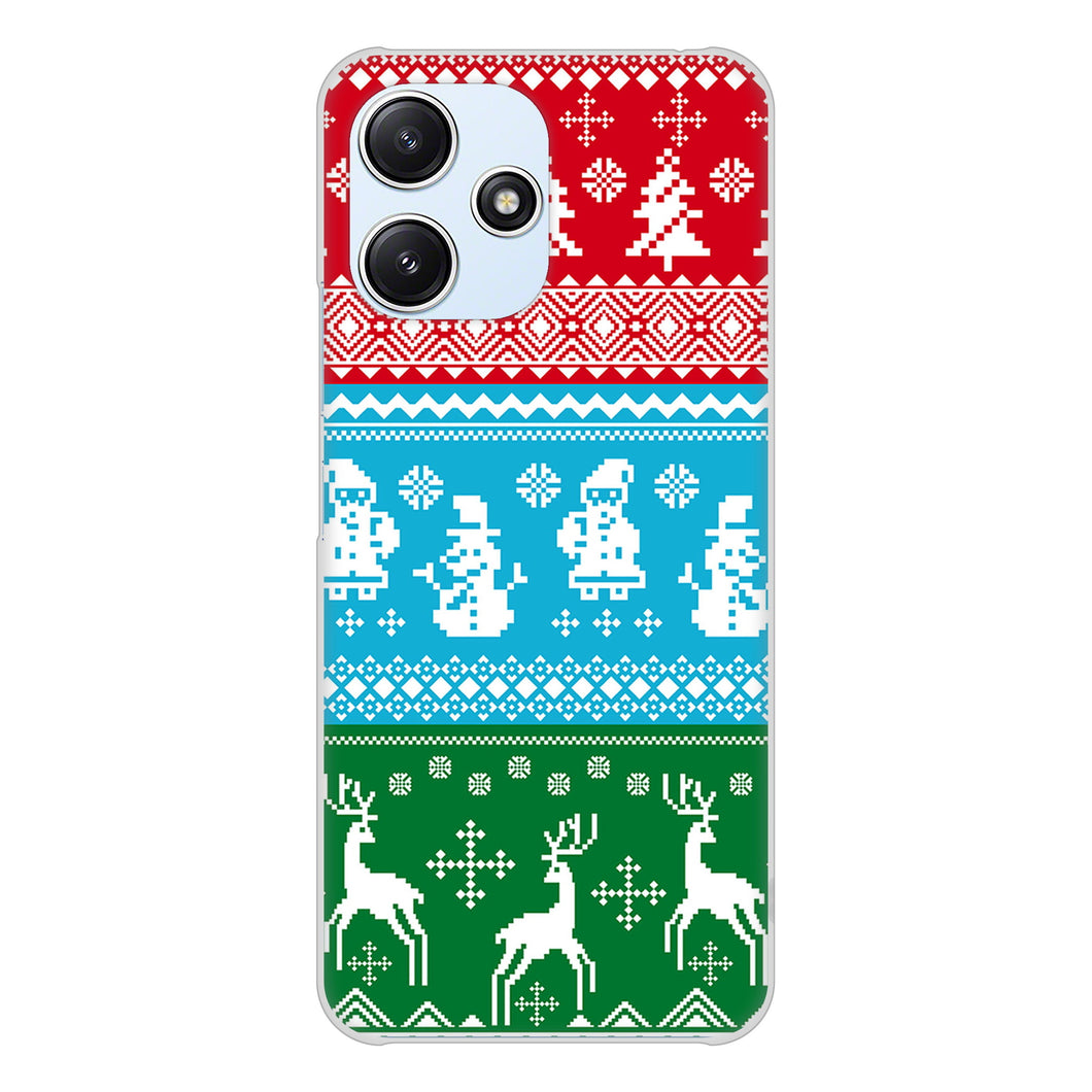 Redmi 12 5G XIG03 au 高画質仕上げ 背面印刷 ハードケースクリスマス