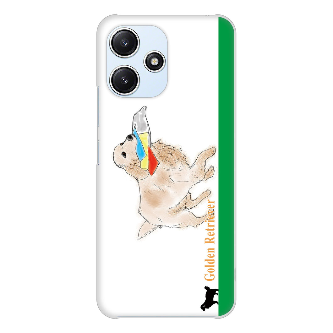 Redmi 12 5G XIG03 au 高画質仕上げ 背面印刷 ハードケースゴールデンレトリバー