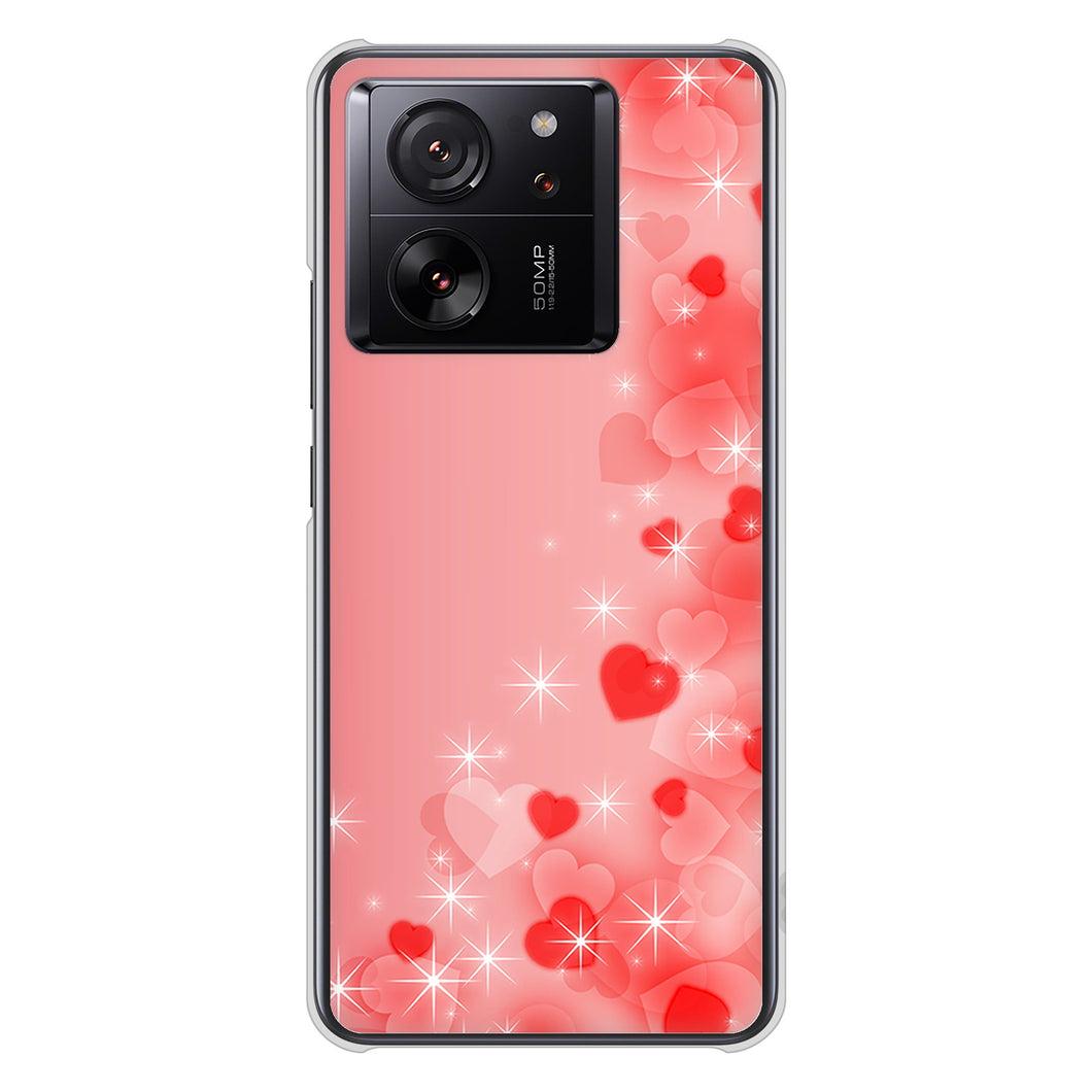 Xiaomi 13T XIG04 au 高画質仕上げ 背面印刷 ハードケース 【003 ハート色の夢】