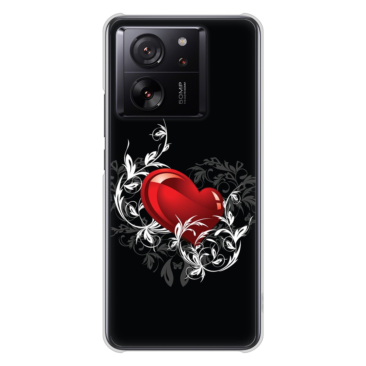 Xiaomi 13T XIG04 au 高画質仕上げ 背面印刷 ハードケースきらめきハート