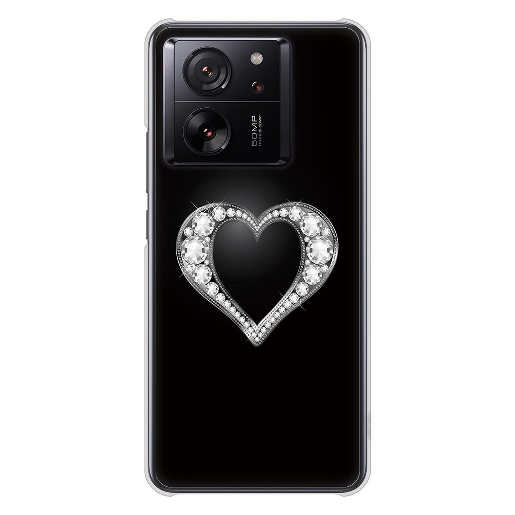 Xiaomi 13T XIG04 au 高画質仕上げ 背面印刷 ハードケースきらめきハート