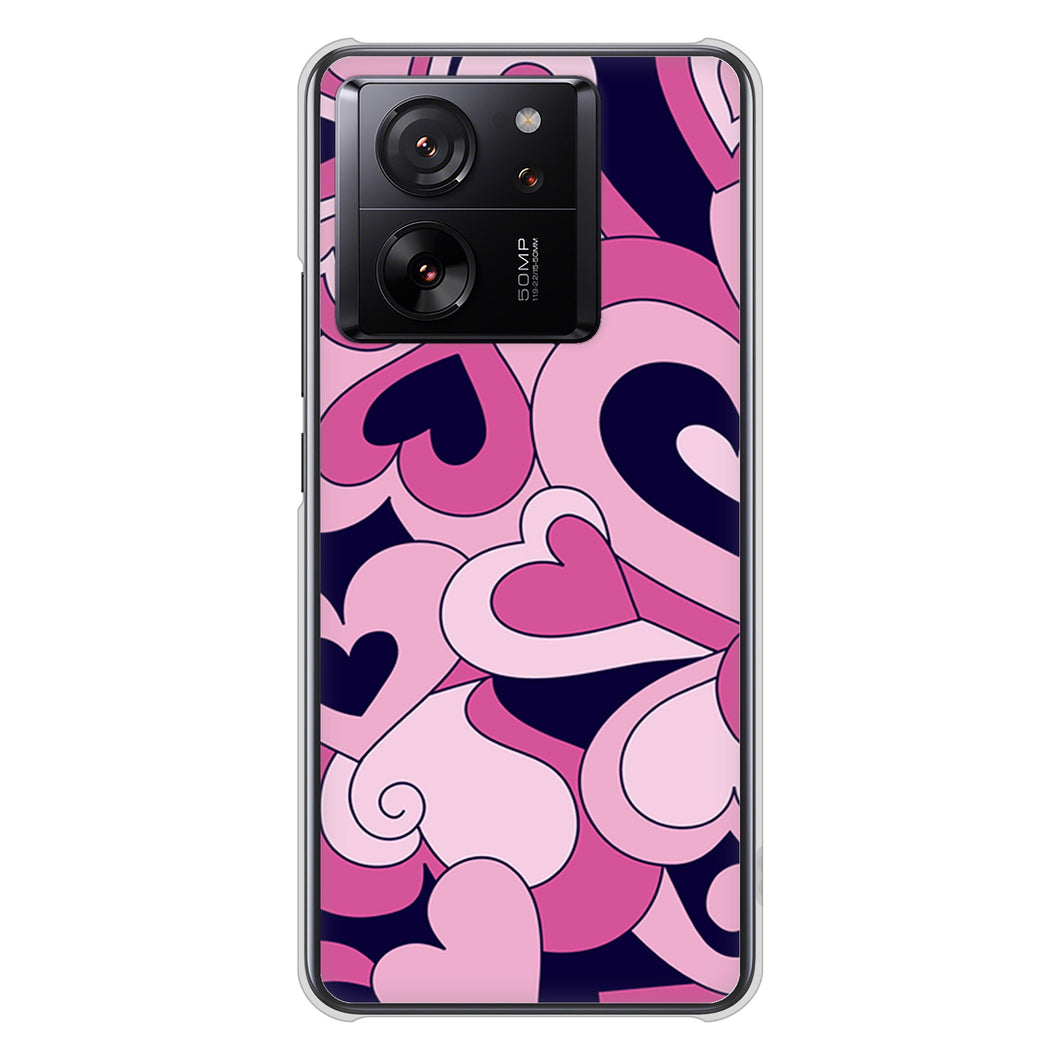 Xiaomi 13T XIG04 au 高画質仕上げ 背面印刷 ハードケースプリティハート