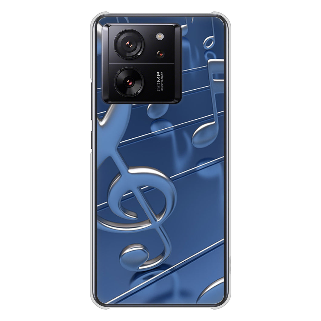 Xiaomi 13T XIG04 au 高画質仕上げ 背面印刷 ハードケース音符