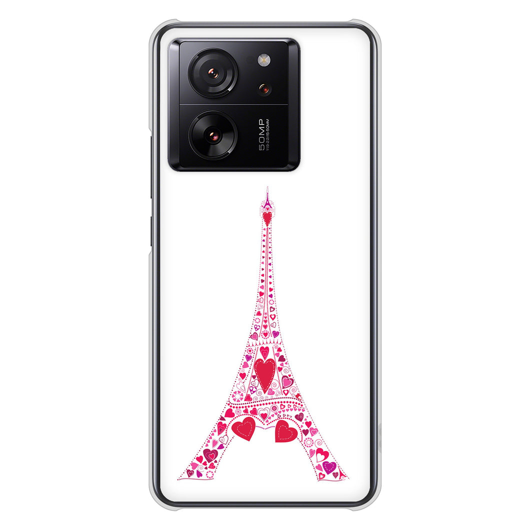 Xiaomi 13T XIG04 au 高画質仕上げ 背面印刷 ハードケースLOVE フランス