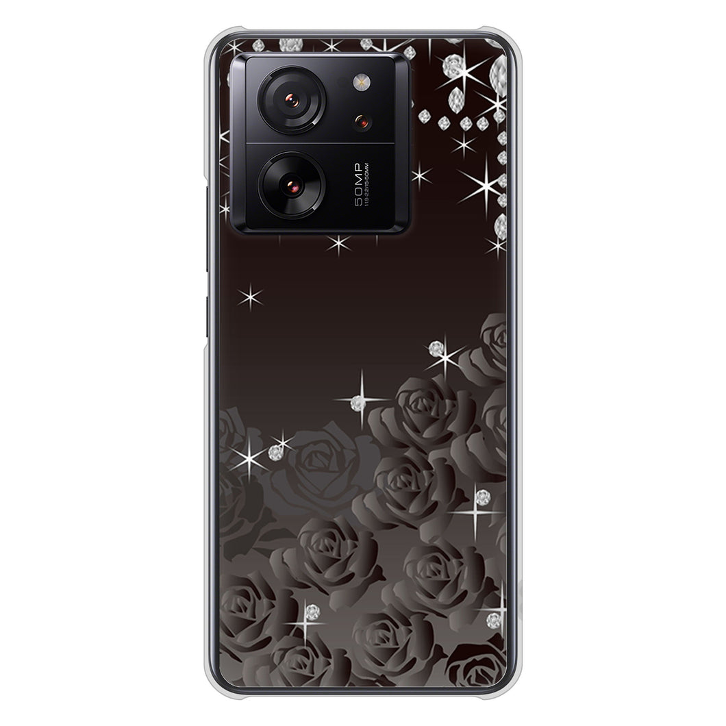Xiaomi 13T XIG04 au 高画質仕上げ 背面印刷 ハードケースロマンチックなバラ