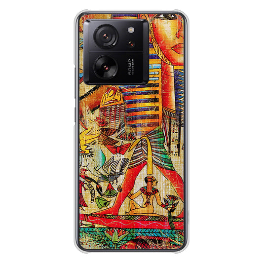 Xiaomi 13T XIG04 au 高画質仕上げ 背面印刷 ハードケース 【329 ナイル ツタンカーメン】
