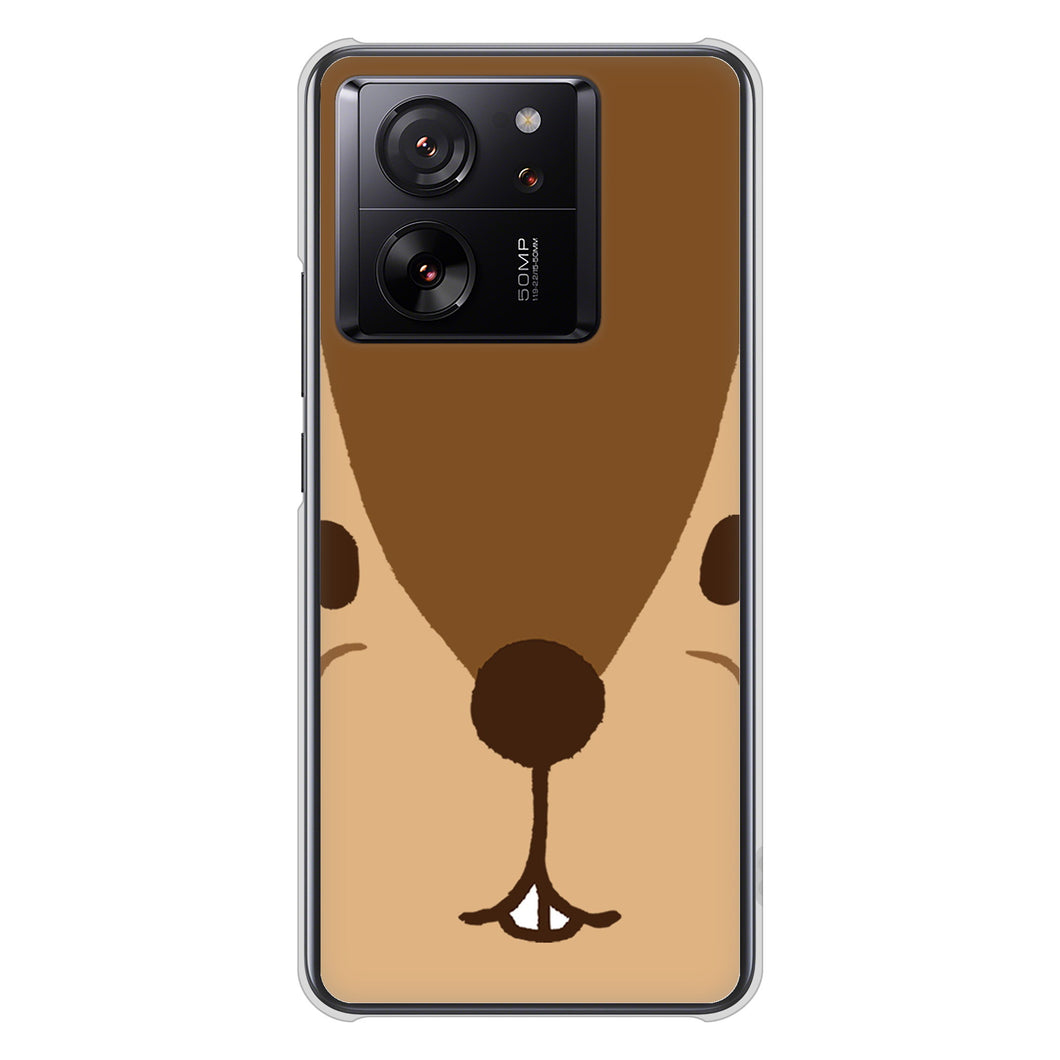 Xiaomi 13T XIG04 au 高画質仕上げ 背面印刷 ハードケースドアップアニマル