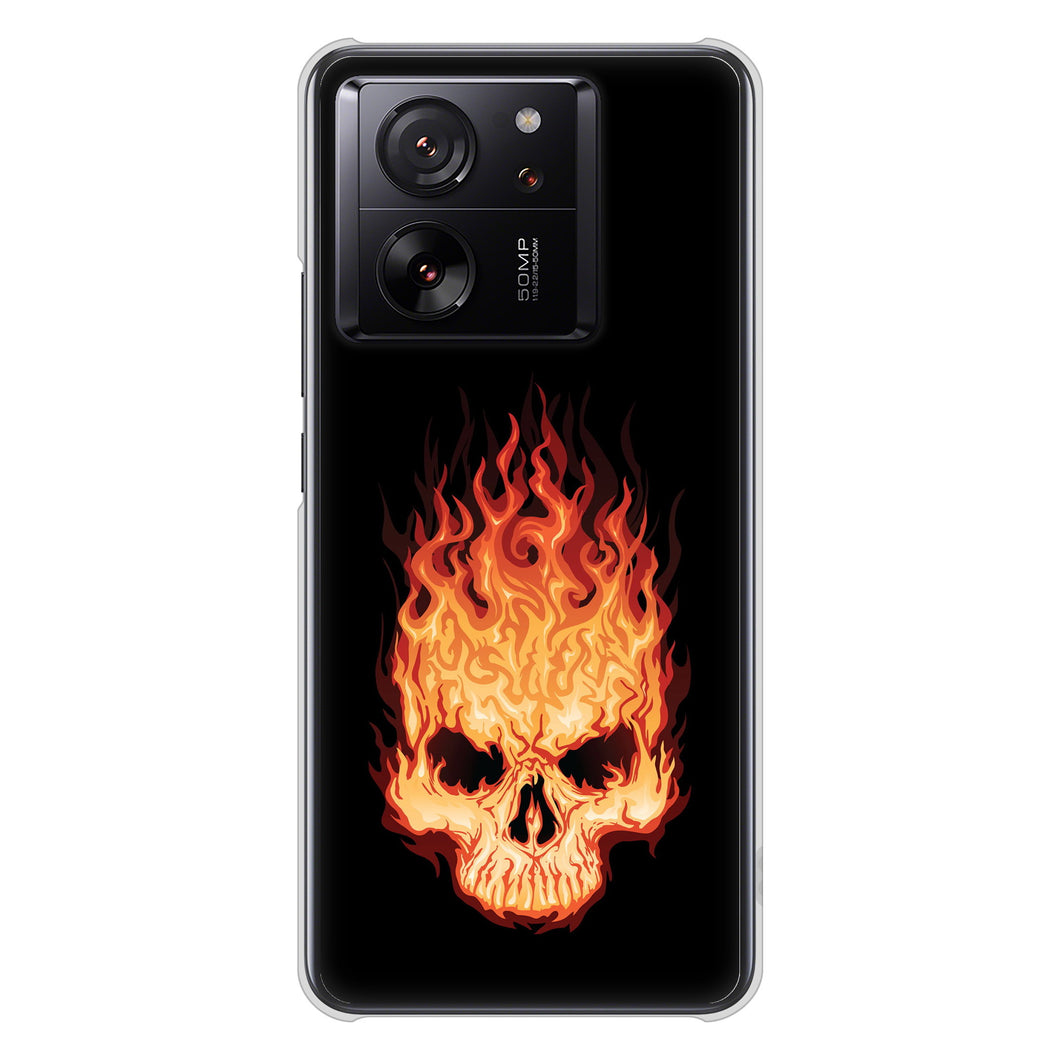 Xiaomi 13T XIG04 au 高画質仕上げ 背面印刷 ハードケース 【364 ドクロの怒り】