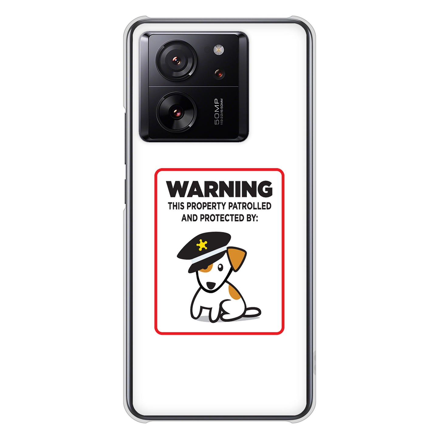 Xiaomi 13T XIG04 au 高画質仕上げ 背面印刷 ハードケース 【374 猛犬注意】