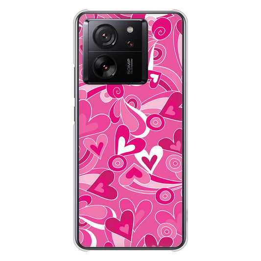 Xiaomi 13T XIG04 au 高画質仕上げ 背面印刷 ハードケースプリティハート
