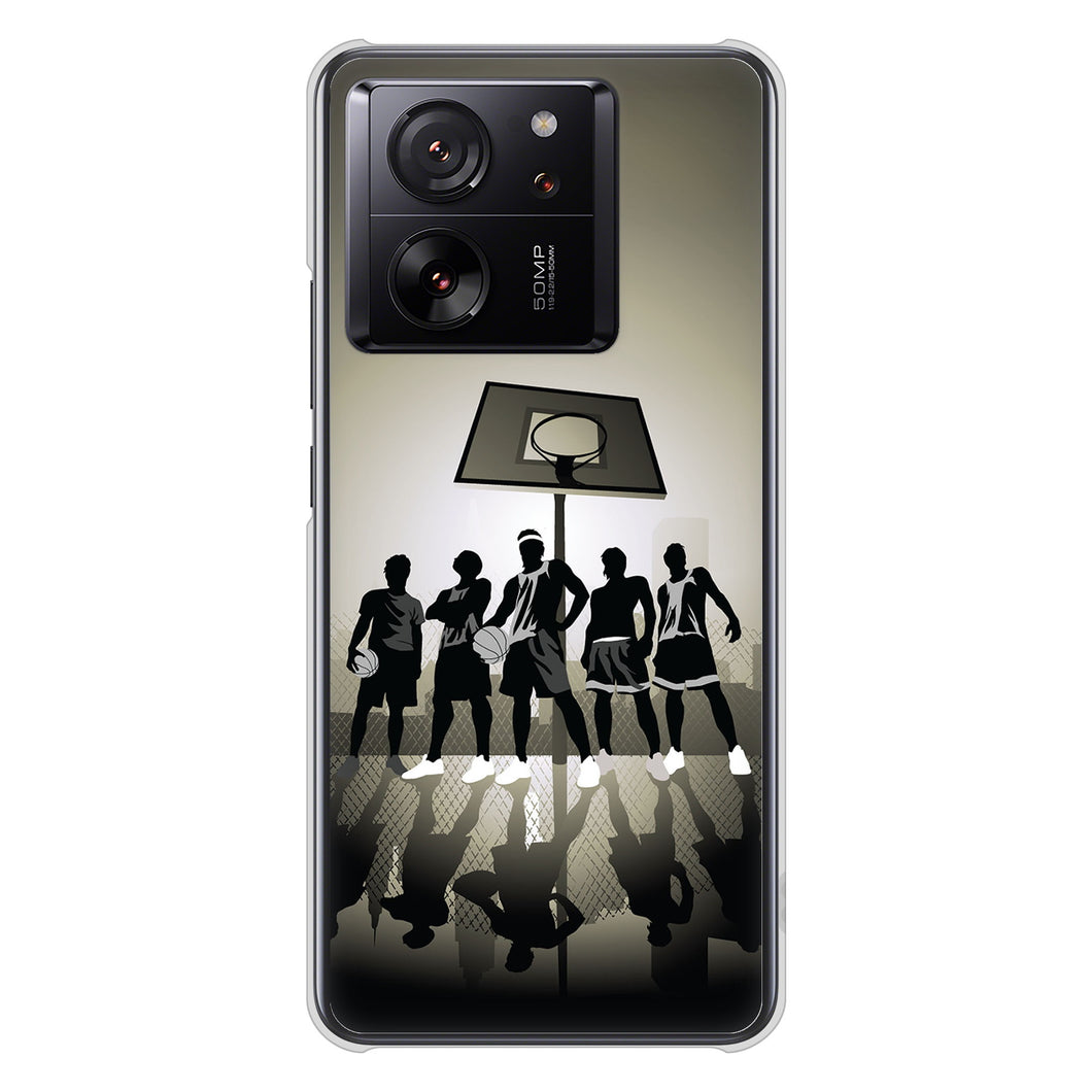 Xiaomi 13T XIG04 au 高画質仕上げ 背面印刷 ハードケース 【389 クールバスケ】