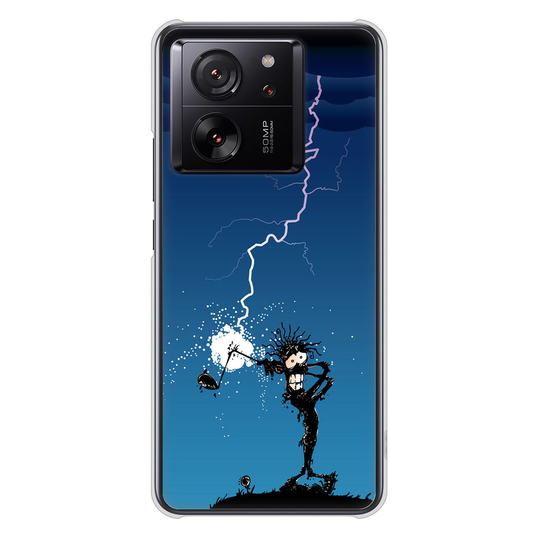 Xiaomi 13T XIG04 au 高画質仕上げ 背面印刷 ハードケース 【417 ゴルファーの苦難】