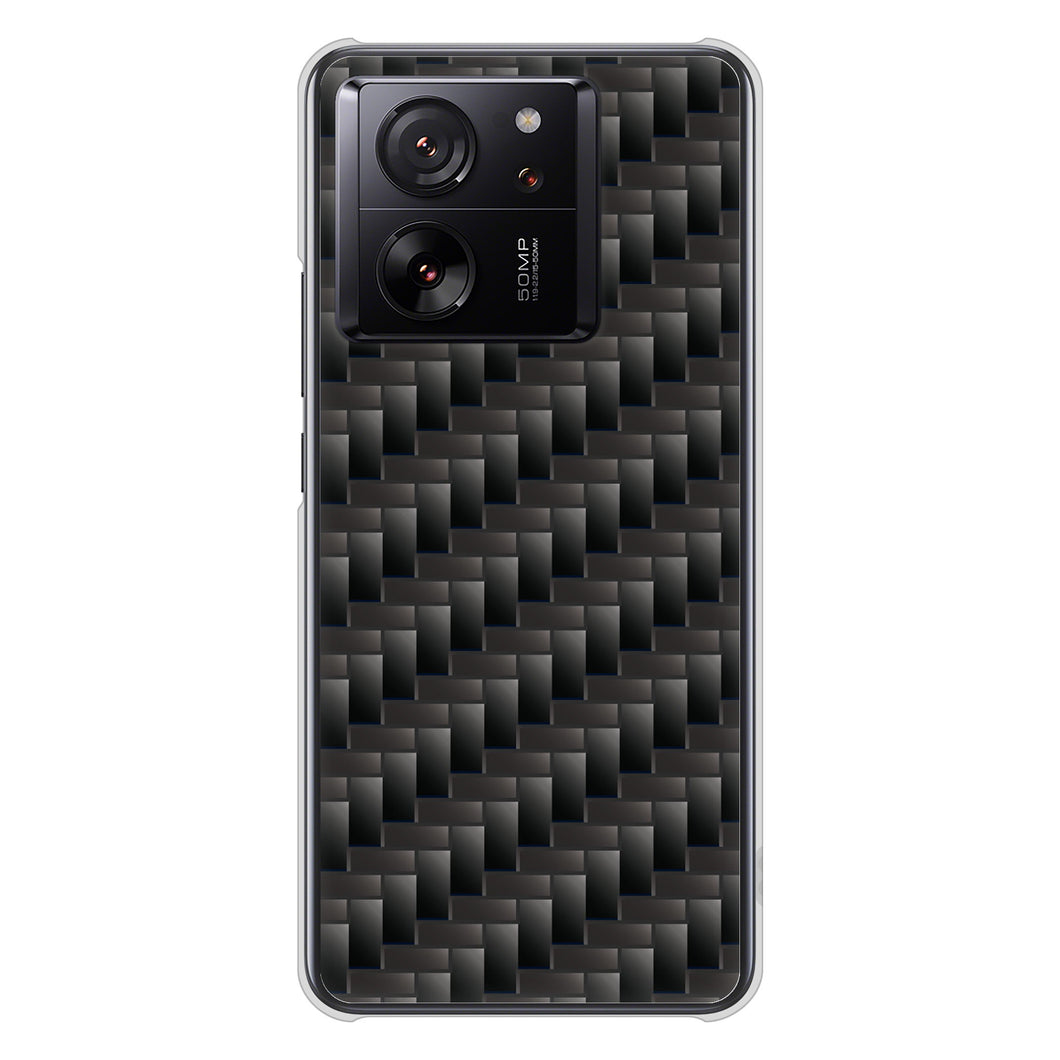 Xiaomi 13T XIG04 au 高画質仕上げ 背面印刷 ハードケース 【461 カーボン】