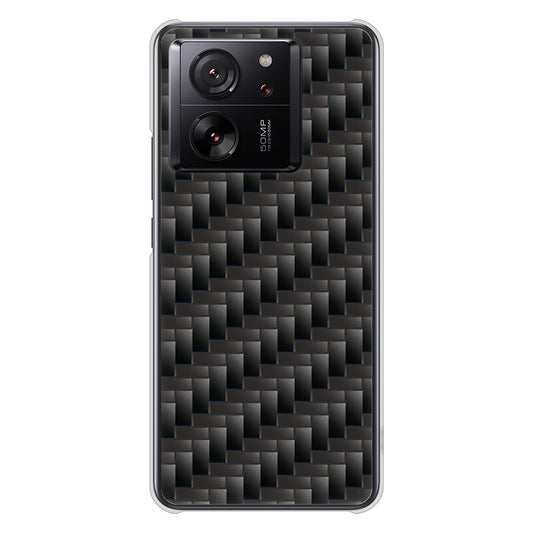 Xiaomi 13T XIG04 au 高画質仕上げ 背面印刷 ハードケース 【461 カーボン】