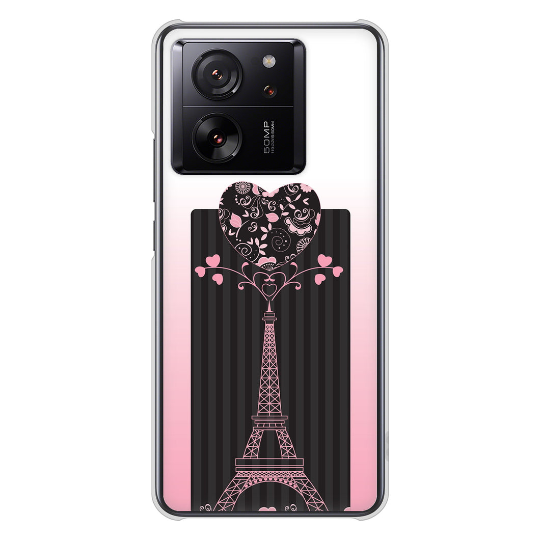 Xiaomi 13T XIG04 au 高画質仕上げ 背面印刷 ハードケースLOVE フランス