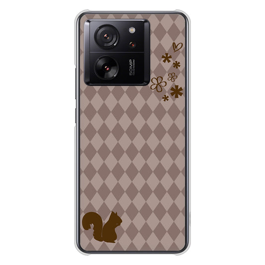 Xiaomi 13T XIG04 au 高画質仕上げ 背面印刷 ハードケース 【515 リス】