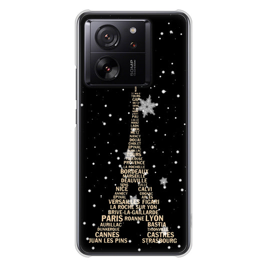Xiaomi 13T XIG04 au 高画質仕上げ 背面印刷 ハードケースエッフェル塔