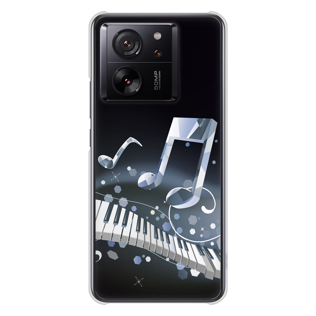 Xiaomi 13T XIG04 au 高画質仕上げ 背面印刷 ハードケース音符