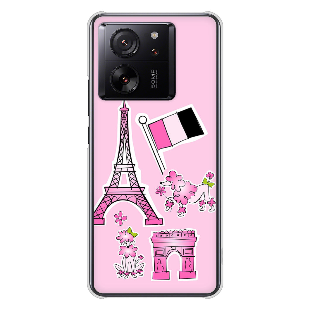 Xiaomi 13T XIG04 au 高画質仕上げ 背面印刷 ハードケースLOVE フランス