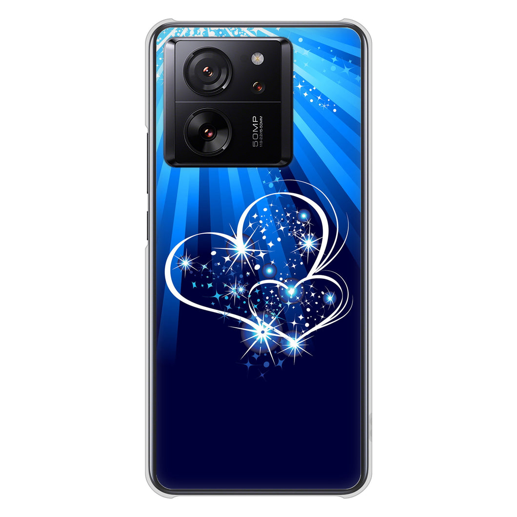 Xiaomi 13T XIG04 au 高画質仕上げ 背面印刷 ハードケースきらめきハート