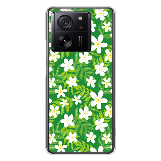 Xiaomi 13T XIG04 au 高画質仕上げ 背面印刷 ハードケース 【760 ジャスミンの花畑】