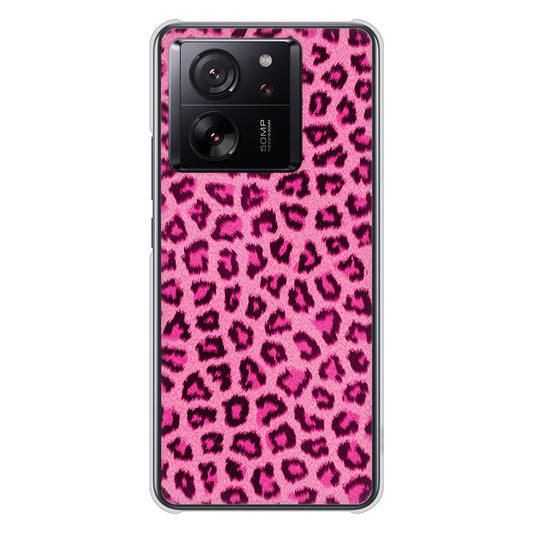 Xiaomi 13T XIG04 au ヒョウ柄ベーシックS ハードケース 背面印刷