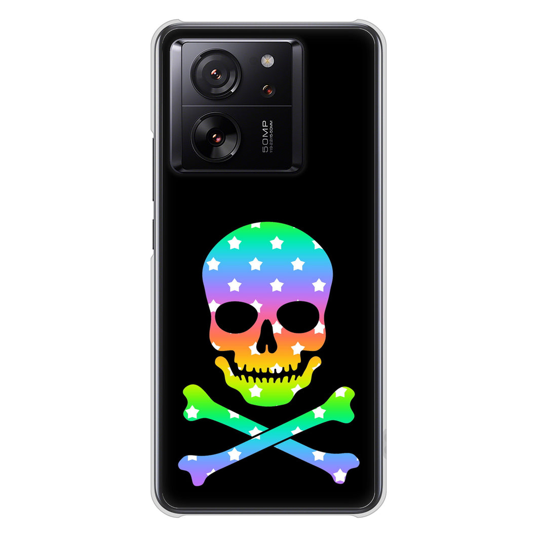 Xiaomi 13T XIG04 au 高画質仕上げ 背面印刷 ハードケースドクロフレーム