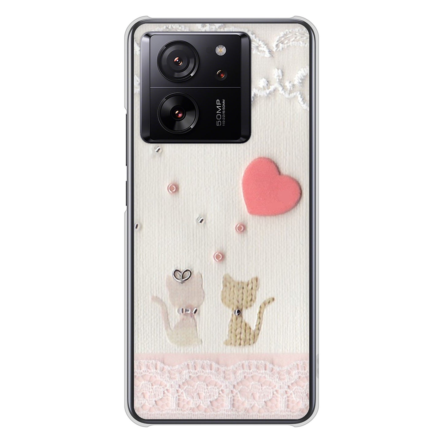 Xiaomi 13T XIG04 au 高画質仕上げ 背面印刷 ハードケースクラフト写真ネコ