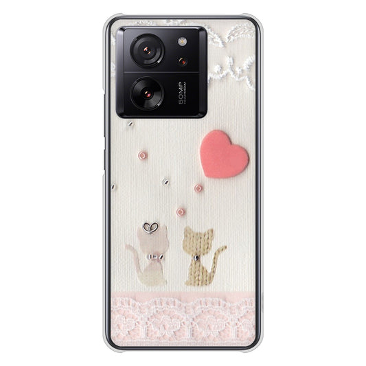 Xiaomi 13T XIG04 au 高画質仕上げ 背面印刷 ハードケースクラフト写真ネコ
