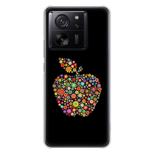 Xiaomi 13T XIG04 au 高画質仕上げ 背面印刷 ハードケース 【1195 カラフルアップル】