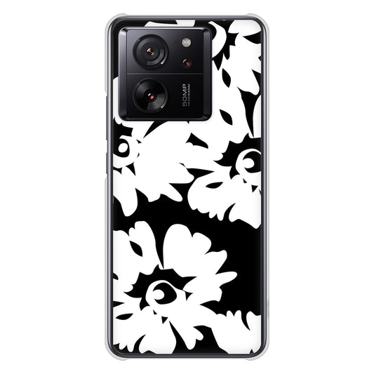 Xiaomi 13T XIG04 au 高画質仕上げ 背面印刷 ハードケース 【1215 モダンフラワー】