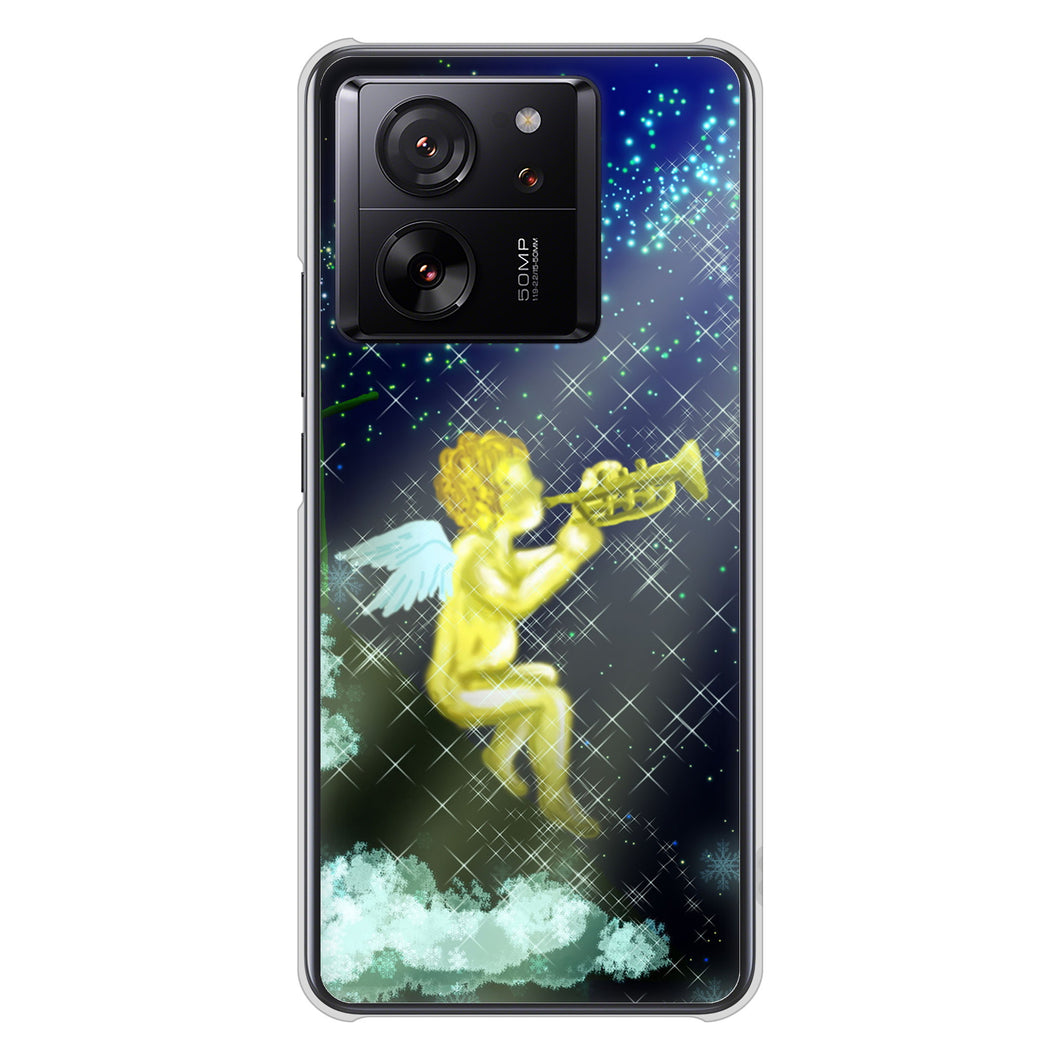 Xiaomi 13T XIG04 au 高画質仕上げ 背面印刷 ハードケース 【1248 天使の演奏】
