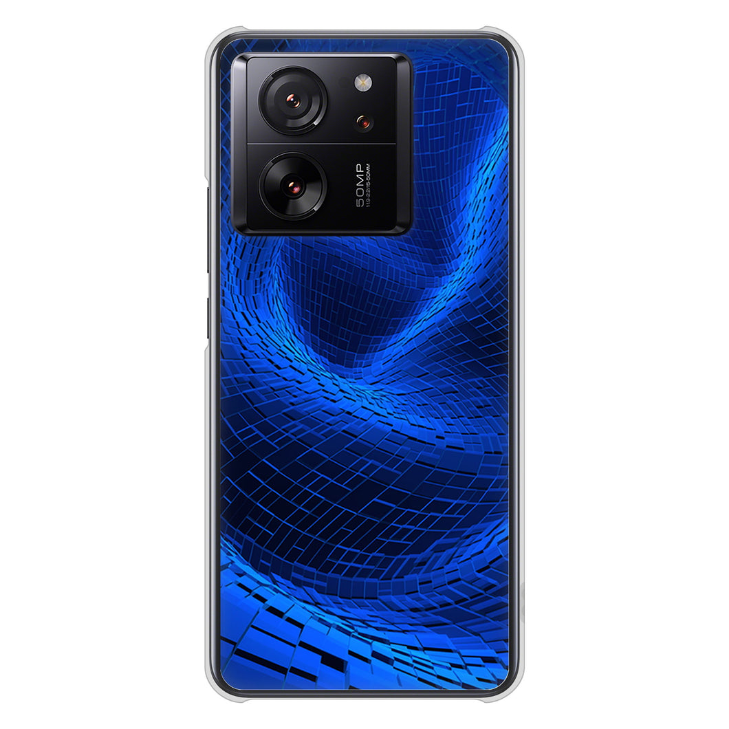 Xiaomi 13T XIG04 au 高画質仕上げ 背面印刷 ハードケース 【1302 ワープブルー】