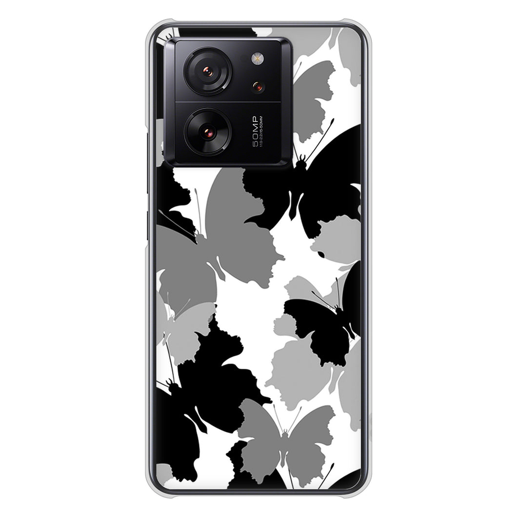 Xiaomi 13T XIG04 au 高画質仕上げ 背面印刷 ハードケース 【1336 夜の蝶】