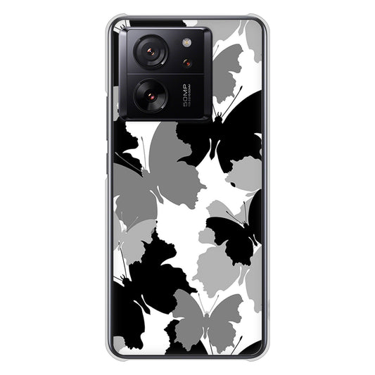Xiaomi 13T XIG04 au 高画質仕上げ 背面印刷 ハードケース 【1336 夜の蝶】
