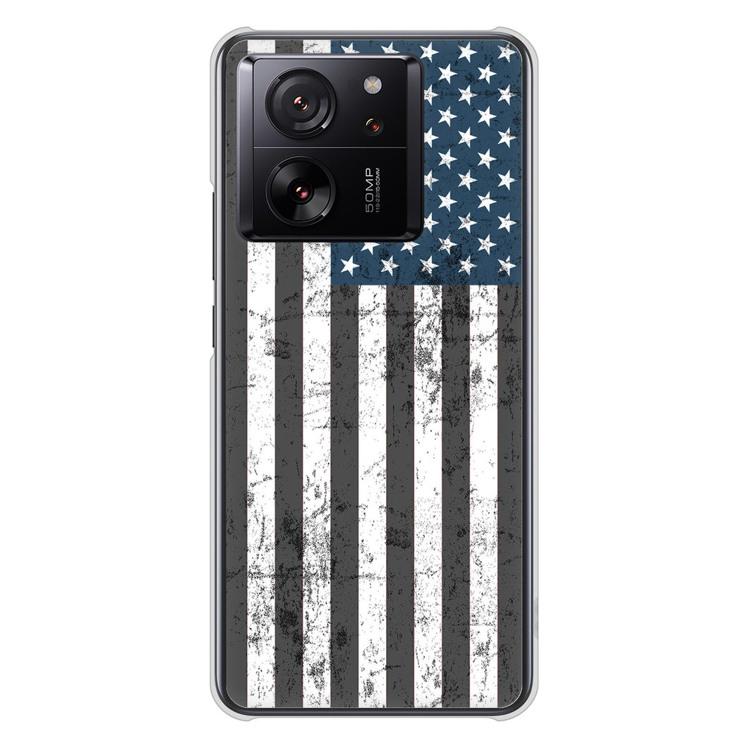Xiaomi 13T XIG04 au 高画質仕上げ 背面印刷 ハードケース 【EK864 アメリカンフラッグビンテージ】