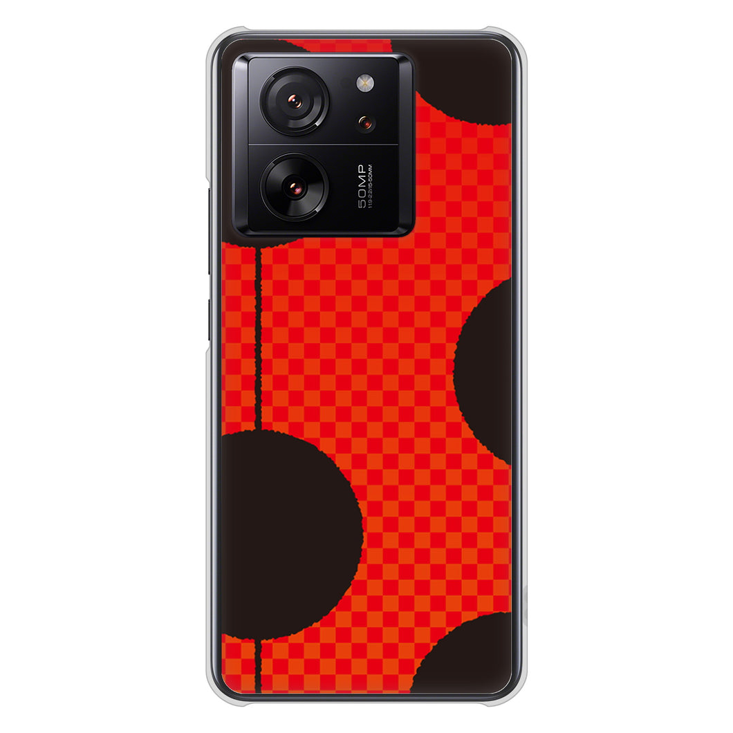 Xiaomi 13T XIG04 au 高画質仕上げ 背面印刷 ハードケース 【IB906 てんとうむしのシンプル】