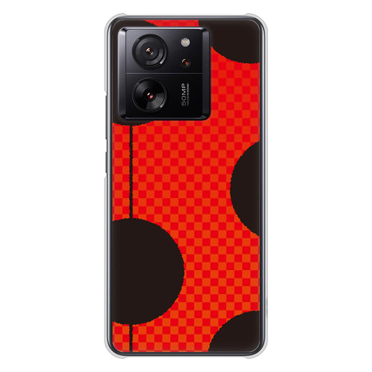 Xiaomi 13T XIG04 au 高画質仕上げ 背面印刷 ハードケース 【IB906 てんとうむしのシンプル】