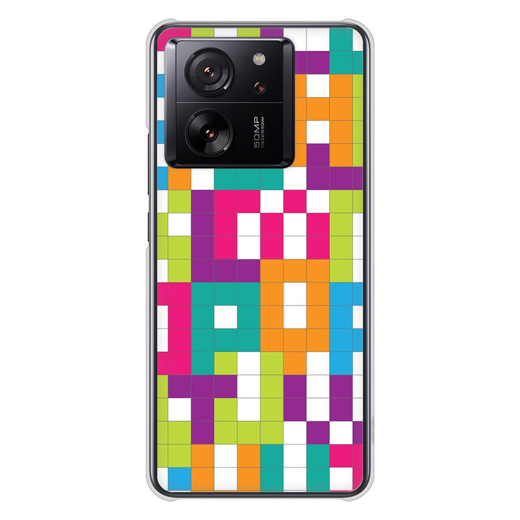 Xiaomi 13T XIG04 au 高画質仕上げ 背面印刷 ハードケース 【IB916 ブロックアルファベット】