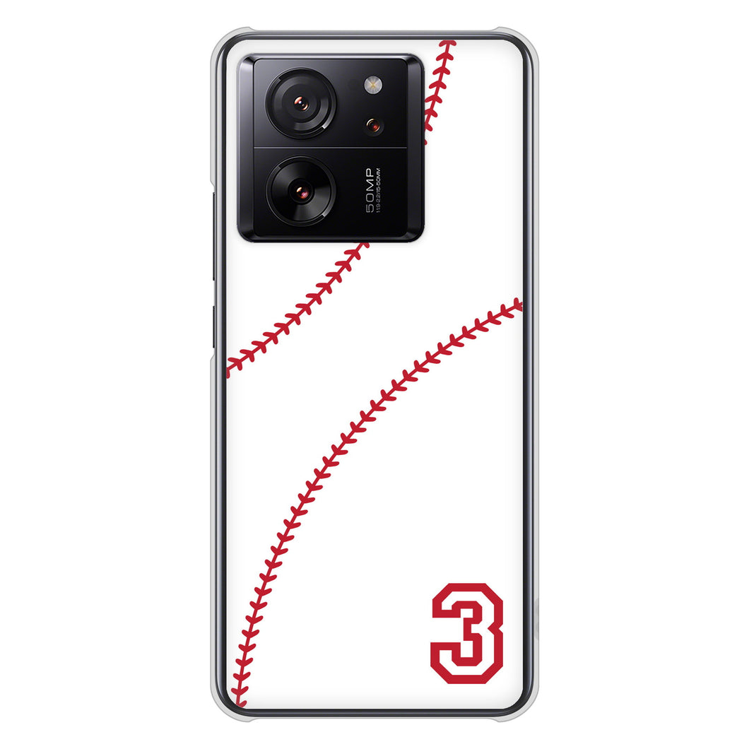 Xiaomi 13T XIG04 au 高画質仕上げ 背面印刷 ハードケースbaseball