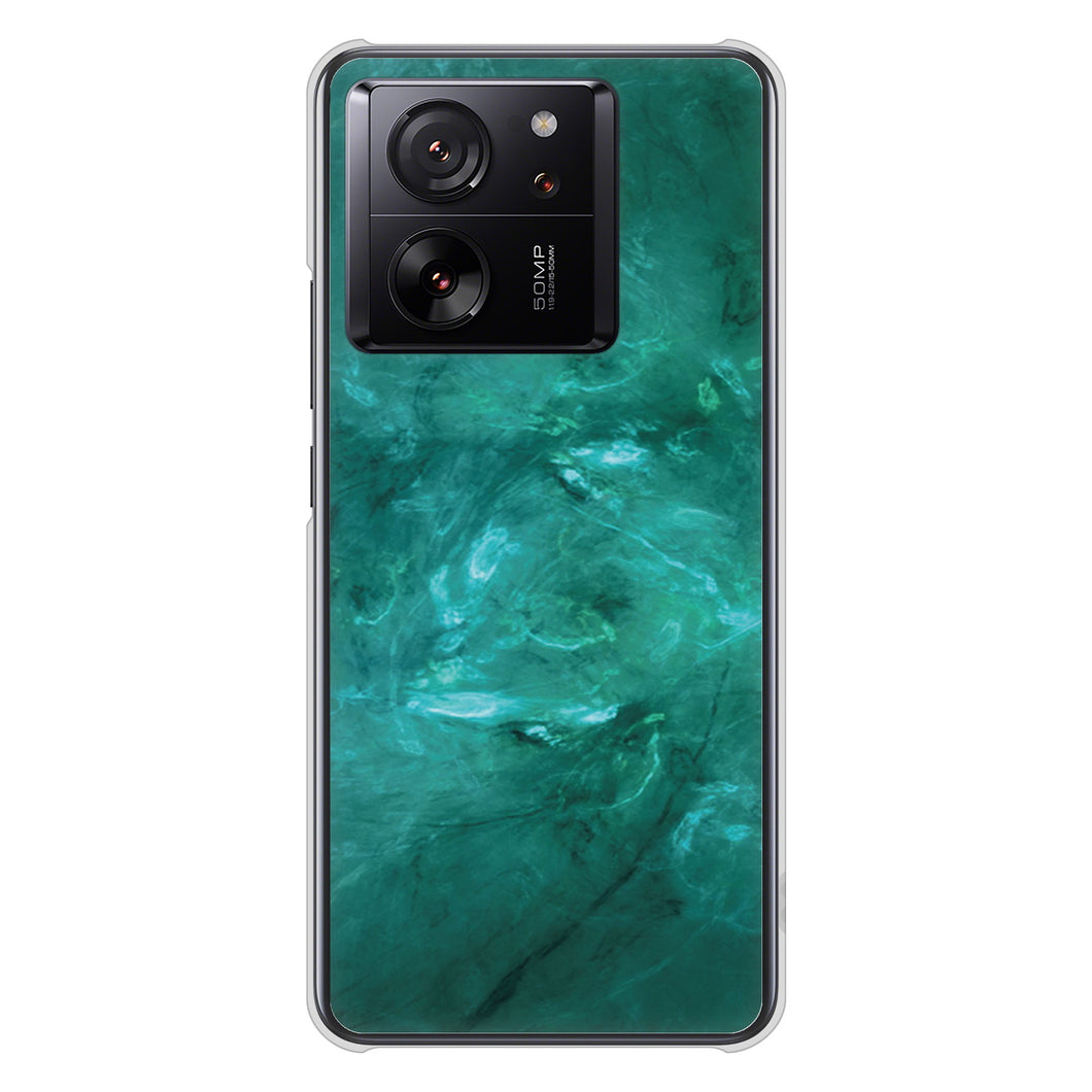 Xiaomi 13T XIG04 au 高画質仕上げ 背面印刷 ハードケース大理石BK